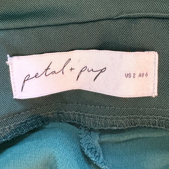 Petal & Pup Kieran Pants Emerald Green Wide-Leg Belted High Waist Pants 2 - Picture 9 of 10